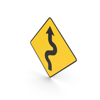 Irish Sign Series Of Sharp Bends Left PNG & PSD Images