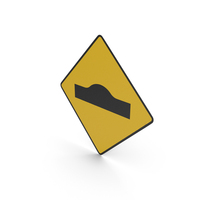Irish Road Hump Sign PNG & PSD Images