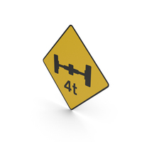 Irish Maximum Axle Weight Sign PNG & PSD Images