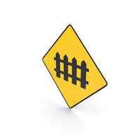 Irish Sign Level Crossing With No Flashing Red Signals PNG & PSD Images