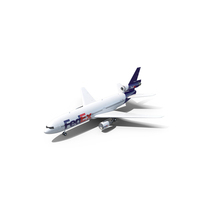 DC-10 Airliner (FedEx) PNG & PSD Images