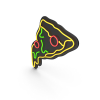 Neon Pizza Sign PNG & PSD Images