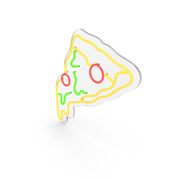 Neon Pizza Glass Sign PNG & PSD Images