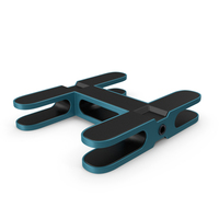 Blue SciFi Mechanical Part PNG & PSD Images