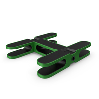 Scifi Mechanical Part Green PNG & PSD Images