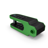 Scifi Mechanical Part Green PNG & PSD Images