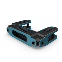Scifi Mechanical Part Blue PNG & PSD Images