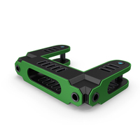 Scifi Mechanical Part Green PNG & PSD Images