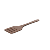 Kitchen Spatula Fork Dark Wood PNG & PSD Images
