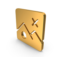 Delete Photo Icon Gold PNG & PSD Images