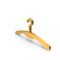 Wardrobe Clothing Hanger Icon Gold PNG & PSD Images