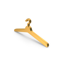 Wardrobe Clothing Hanger Icon Gold PNG & PSD Images