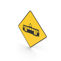 Irish Sign Tram Crossing PNG & PSD Images