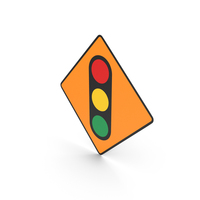 Irish Sign Temporary Traffic Signals PNG & PSD Images