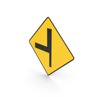 Irish Sign Staggered Crossroads Ahead Right PNG & PSD Images