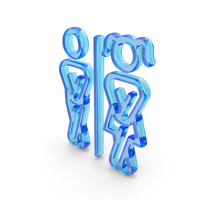 Toilet Man And Women Icon Glass PNG & PSD Images
