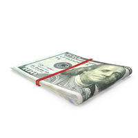 Pack Of Dollars Tied With A Rubber Band PNG & PSD Images