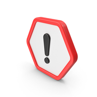 Warning Exclamation Mark Octagon Sign PNG & PSD Images