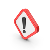 Warning Exclamation Mark Diamond Sign PNG & PSD Images