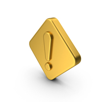 Warning Exclamation Mark Diamond Sign PNG & PSD Images