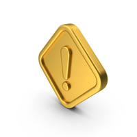 Warning Exclamation Mark Diamond Sign PNG & PSD Images