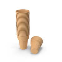 Stack Of Ice Cream Cones PNG & PSD Images