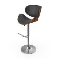 Faux Leather Swivel Bar Stool Rotterdam PNG & PSD Images