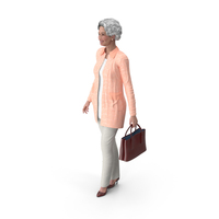Chinese Grandma Everyday Style Walking PNG & PSD Images