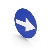 Polish Sign Turn Right Before The Sign PNG & PSD Images