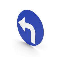 Polish Sign Turn Left Behind The Sign PNG & PSD Images