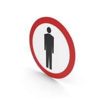 Polish Sign No Entry For Pedestrians PNG & PSD Images
