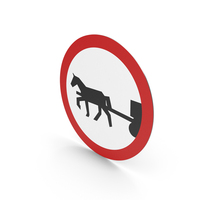 Polish Sign No Entry For Horse Drawn Vehicles PNG & PSD Images