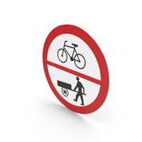 Polish Sign No Entry For Bicycles Or Handcarts PNG & PSD Images