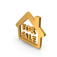 Gold House For Sale Icon PNG & PSD Images
