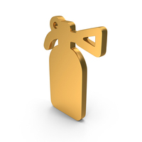 Gold Fire Extinguisher Icon PNG & PSD Images