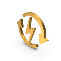 Gold Renewable Energy Icon PNG & PSD Images