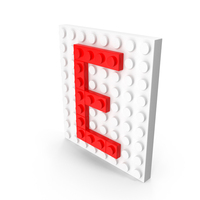 Building Toy Brick Letter E PNG & PSD Images