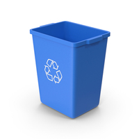 Blue Trash Can PNG & PSD Images