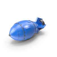 Cartoon Blue Bomb PNG & PSD Images