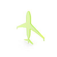 Green Airplane Icon PNG & PSD Images