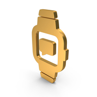 Smart Watch Message Icon Gold PNG & PSD Images
