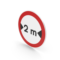 Portuguese Width Limit Sign PNG & PSD Images