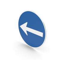 Portuguese Sign Turn Left PNG & PSD Images