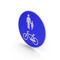 Portuguese Pedestrians And Cycles Only Sign PNG & PSD Images