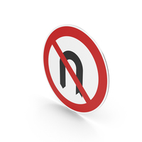 Portuguese Sign No U Turn PNG & PSD Images
