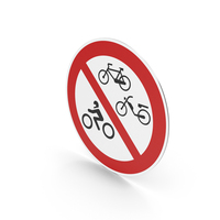 Portuguese No Two Wheelers Sign PNG & PSD Images