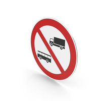 Portuguese No Trucks And Buses Sign PNG & PSD Images