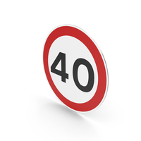 Portuguese Maximum Speed Limit Sign PNG & PSD Images