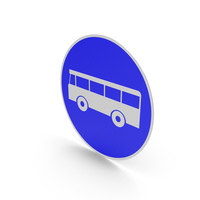Portuguese Buses Only Sign PNG & PSD Images