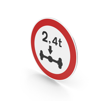Portuguese Sign Axle Limit PNG & PSD Images